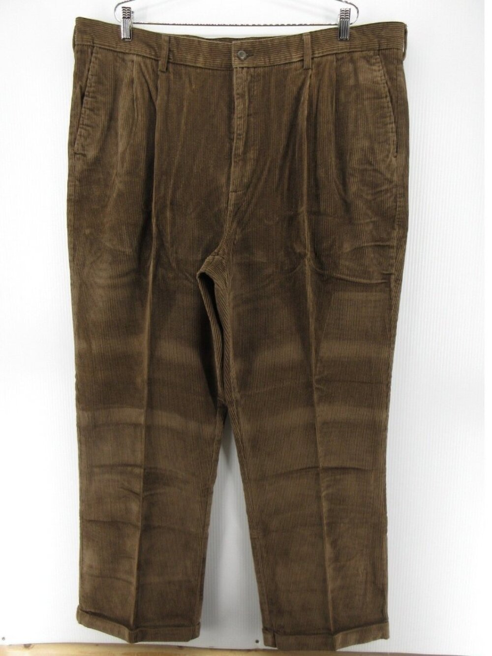 Martin Gordon Pants 44X32 Corduroy Relaxed Pleated Cuffed Y2K Trousers